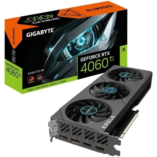Видеокарта PCIE16 RTX4060TI 8GB GV-N406TEAGLE-8GD GIGABYTE