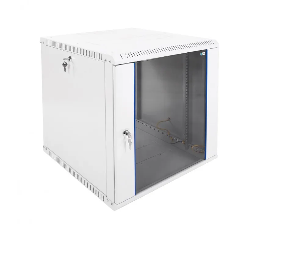 Шкаф телекоммуникационный настенный разборный ЭКОНОМ 12U (600 × 650) дверь стекло