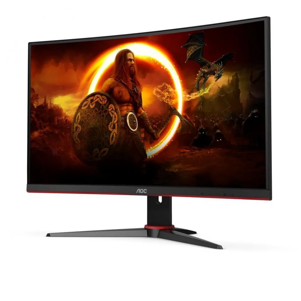 LCD AOC 23.6" C24G2U Gaming черный {VA 1920x1080 165Hz 1ms 250cd 16:9 178/178 3000:1 8bit D-Sub 2xHDMI1.4 DisplayPort1.2 FreeSync 4xUSB3.2 2x2W VESA}