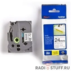Brother TZE-S251 Картридж с лентой (P-Touch, 24мм, Черный на белом)