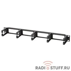 Кабельный органайзер 19" с пластиковыми кольцами, 1U, Hyperline 