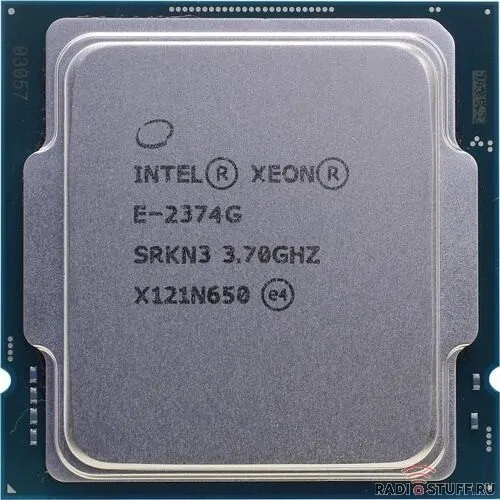 Процессор/ APU LGA1200 Intel Xeon E-2374G (Rocket Lake, 4C/8T,3.7/5GHz, 8MB, 80W, UHD Graphics P750)