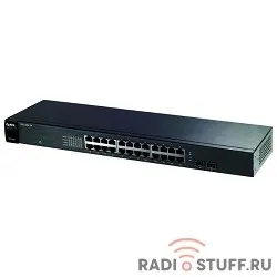 ZYXEL GS1100-24E-EU0101F Коммутатор GS1100-24E, 24xGE, настольный, бесшумный
