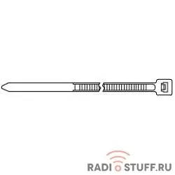 Hyperline GT-300IC Стяжка нейлоновая неоткрывающаяся, безгалогенная (halogen free), 300x3.6мм, (100 шт)