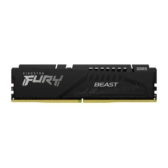 Memory Module KINGSTON Fury Beast Gaming DDR5 Общий объём памяти 8Гб Module capacity 8Гб Количество 1 5200 МГц Множитель частоты шины 40 1.25 В KF552C40BB-8