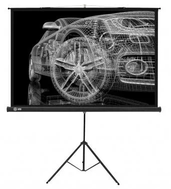 Экран Cactus Triscreen CS-PST-124x221 124.5 x 221см 16:9 напольный рулонный белый/черный