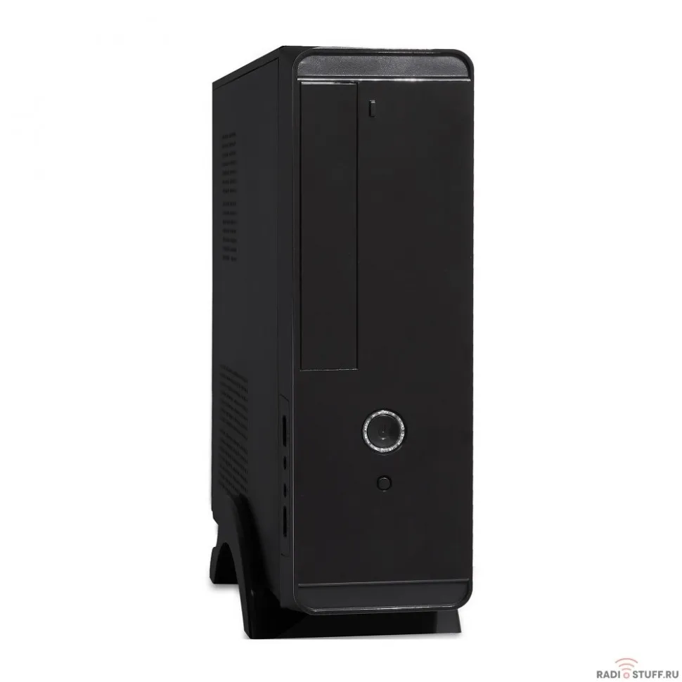 Exegate EX268700RUS Корпус MiniITX Exegate MI-209 Black, miniITX/mATX, <M400, 80mm>, 2*USB, Audio