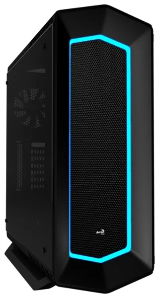Aerocool P7-C1 PRO, большое закалённое стекло, чёрный, ATX, без БП, 3xP7-F12 + P7-H1 (хаб), 2x USB2.0, 2x USB3.0, SD-картридер