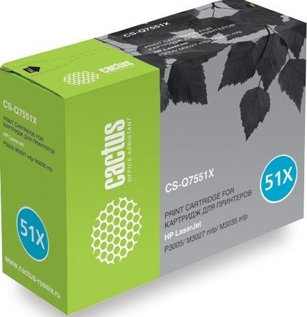 Картридж BLACK /P3005/M3027/M3035 13K CS-Q7551XS CACTUS