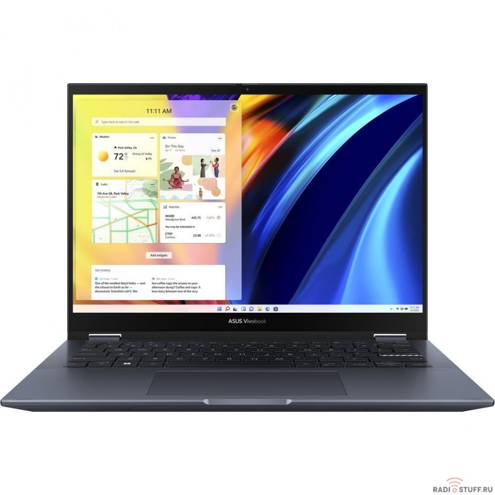 ASUS Vivobook S 14 Flip TN3402QA-LZ178 [90NB0WT1-M00870] Silver 14" {FHD Touch 7 5800H/16Gb/512Gb PCISSD/AMD Radeon/DOS}