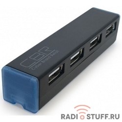 CBR CH 135 USB-концентратор, 4 порта. Поддержка Plug&Play. Длина провода 4,5см. 