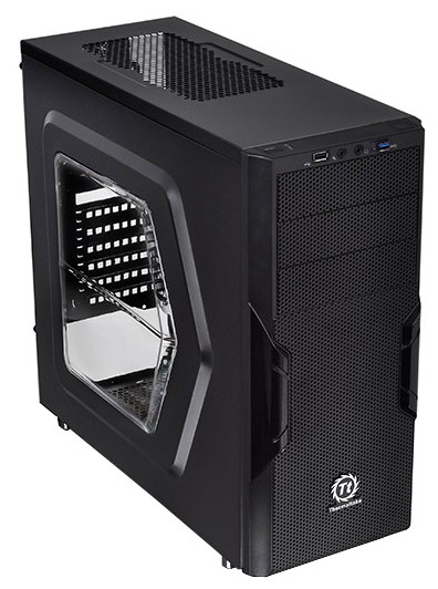 Корпус без БП Thermaltake Versa H22 [CA-1B3-00M1WN-00]  ATX/ win/ black/ USB 3.0