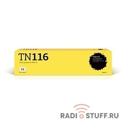 T2 TN-116/TN-118 Тонер-картридж (TC-MTN116) для Konica-Minolta BizHub 164/165/184/185/195/215/226/235/266/306/Develop ineo 164/165/185/215/226/266/306 (1 туба 11 K)