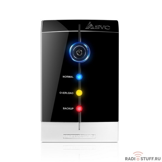 SVC, V-800-F ИБП, Л-И., 800ВА/480Вт, Вход:220В, AVR:165-275В, Вых.:220В±10%, 50/60±0.5Гц, АКБ 1*12В/9Ач, Светодиодная индикация, Напольный